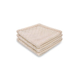 Cable Diamond Knit Baby Blanket in Cashmere