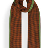 Houndstooth Stole with Knitted Selvedge in Merino