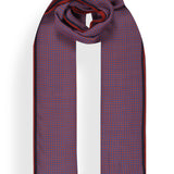 Houndstooth Stole with Knitted Selvedge in Merino