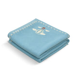 Dreamy Skies Text Knit Blanket in Cotton