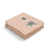 Bear Buddies Text Knit Blanket in Cotton