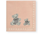 Bear Buddies Text Knit Blanket in Cotton