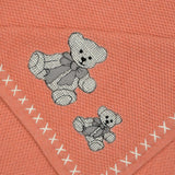 Bear Buddies Text Knit Blanket in Cotton