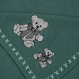 Bear Buddies Text Knit Blanket in Cotton