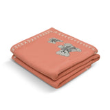 Bear Buddies Text Knit Blanket in Cotton