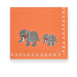 Trunk March Text Knit Blanket in Cotton