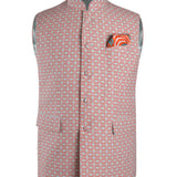 Lobster Nehru Jacket in Linen