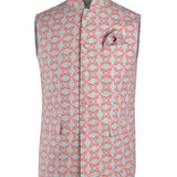 Lobster Nehru Jacket in Linen