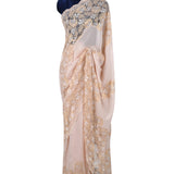 Classic Metallic Saree in Silk Flat Chiffon