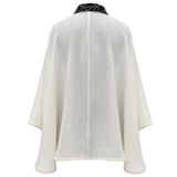 Abstract Stripe Cape in Cashmere