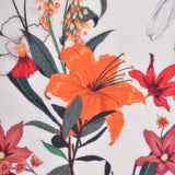 Coral Pearls in Wool Silk