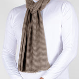 Houndstooth Stole in Cashmere