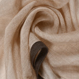 Cashmere Gauze Stole with Knitted Selvedge in Cashmere