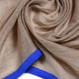 Cashmere Gauze Stole with Knitted Selvedge in Cashmere