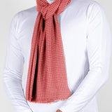 Houndstooth Stole in Cashmere