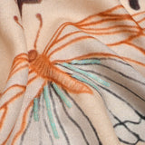 Motif on Print in Wool Silk