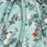 Kingfisher Dreams Print in Wool Silk