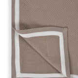 Tex Knit Blanket with Double Border in Cotton