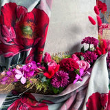 Wrapped in Roses in Wool Silk
